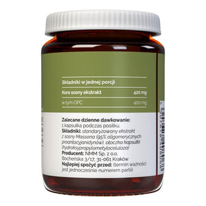 Vitalers - Pušų žievė 420 mg 60 kapsulių