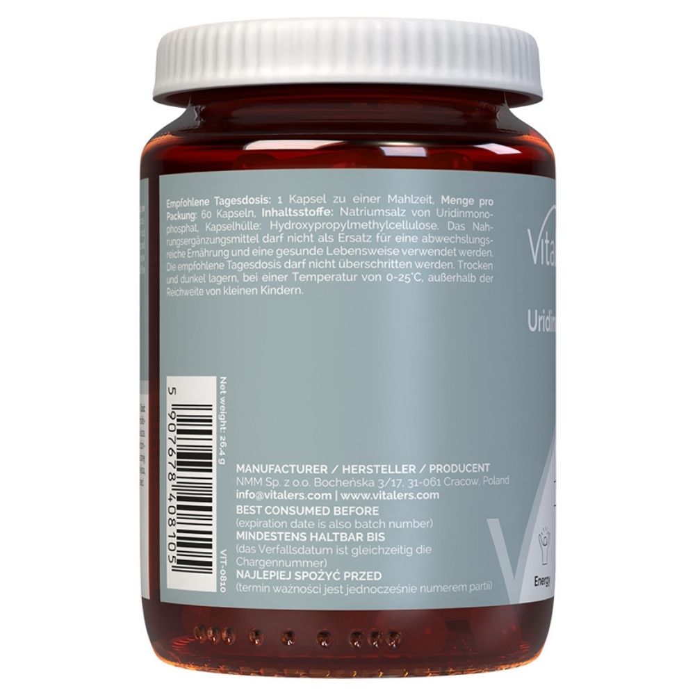 Vitalers - Uridinas 300 mg 60 kapsulių