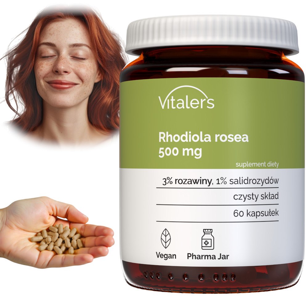 Vitaler's Rhodiola Rosea (Rhodiola rosea) 500 mg - 60 kapsulių