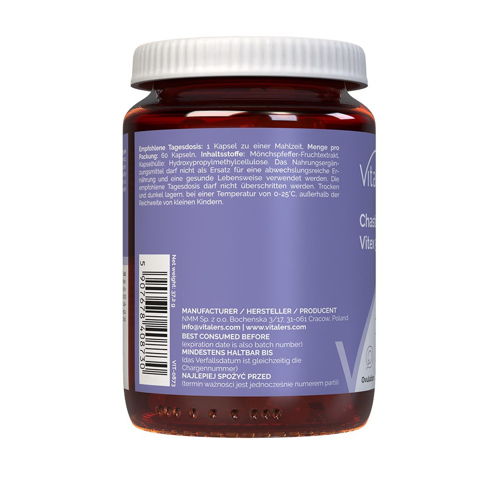 Vitaler's Chasteberry Vitex (Immaculata) 500 mg - 60 kapsulių