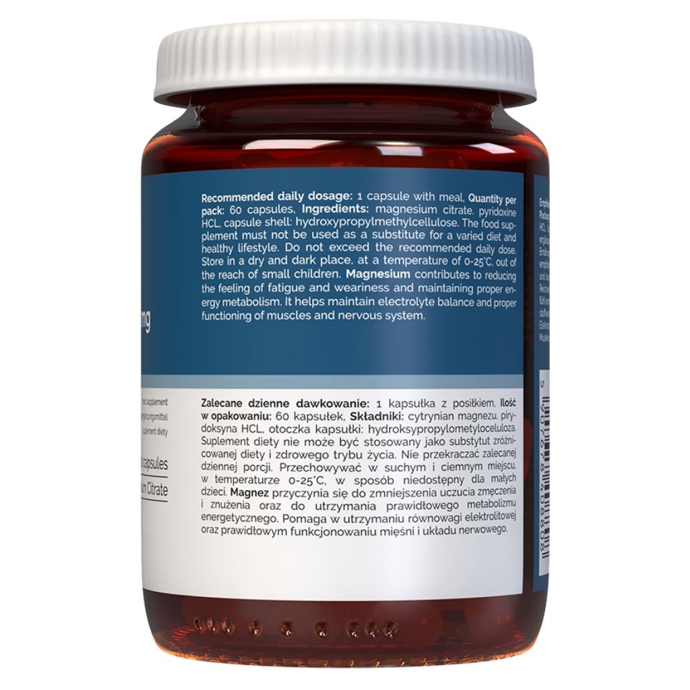 Vitaler's Magnis 125 mg + Vitaminas B6 6 mg - 60 kapsulių
