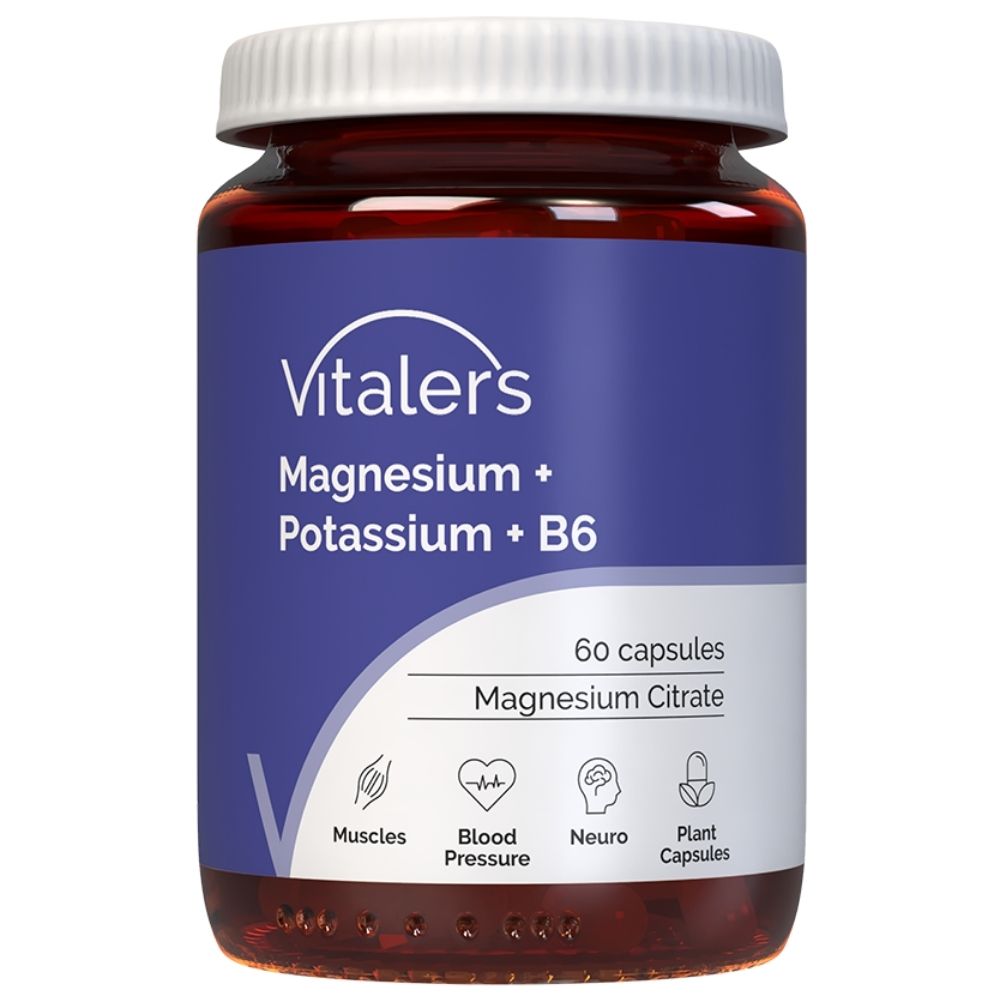 Vitaler's - Magnis 100 mg + Kalis 150 mg + B6 6 mg 60 kapsulių