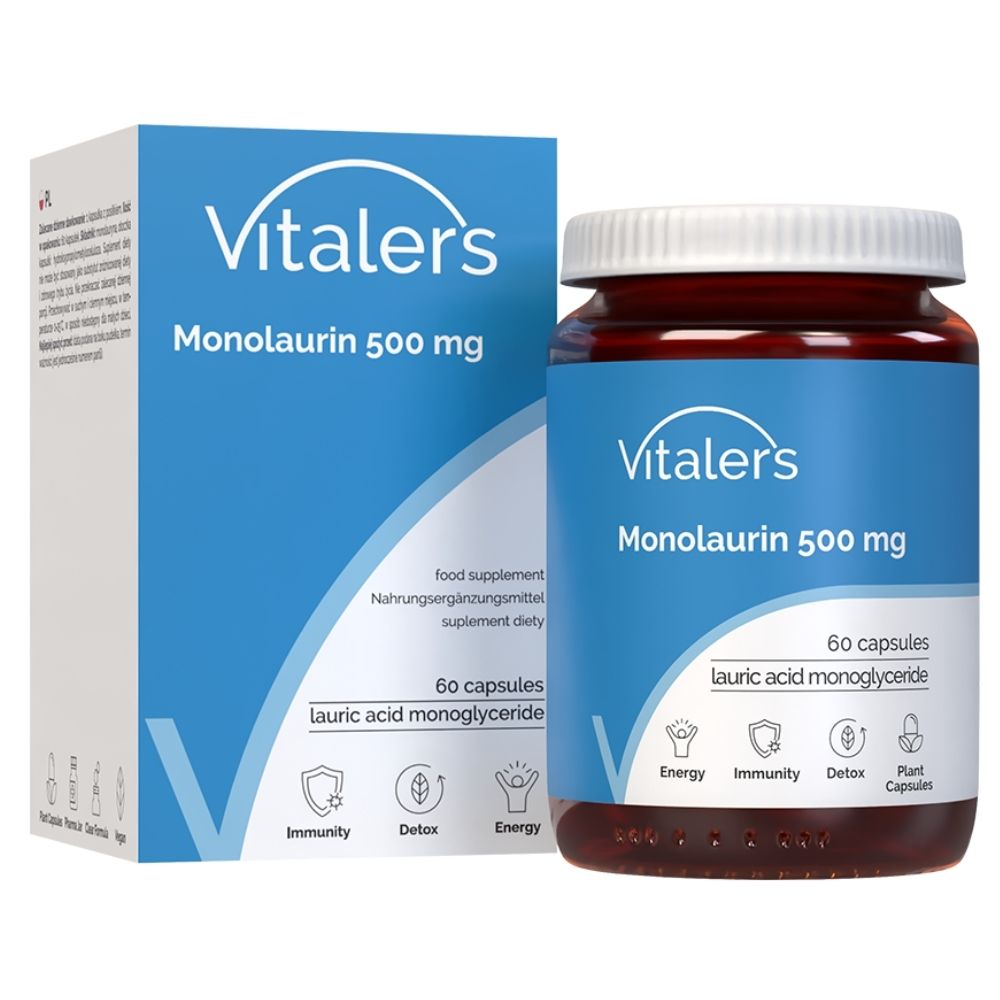 Vitaler's Monolaurin (Monolaurinas) 500 mg - 60 kapsulių