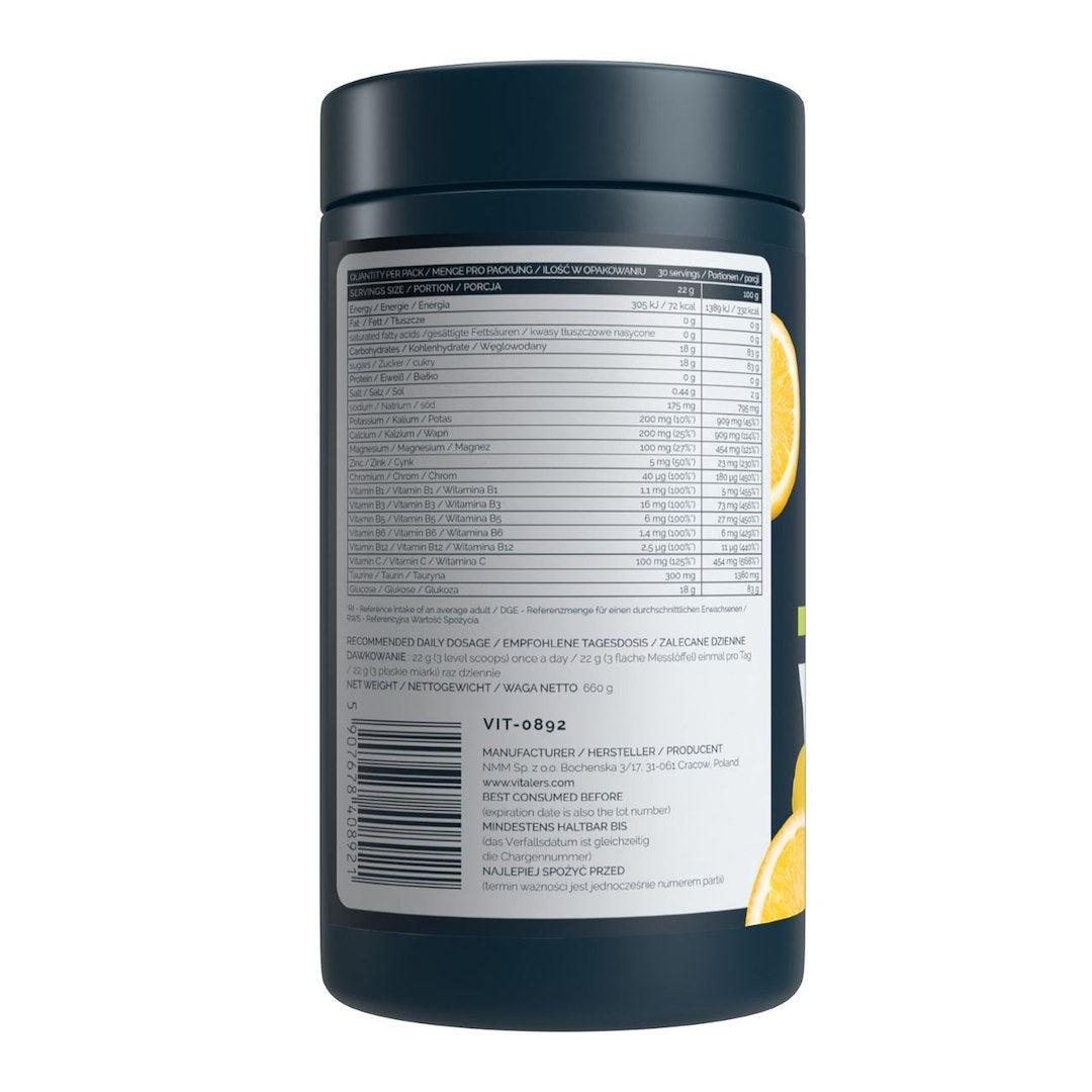 Vitaler's Sport Isotonic, citrinų ir laimų - 660 g