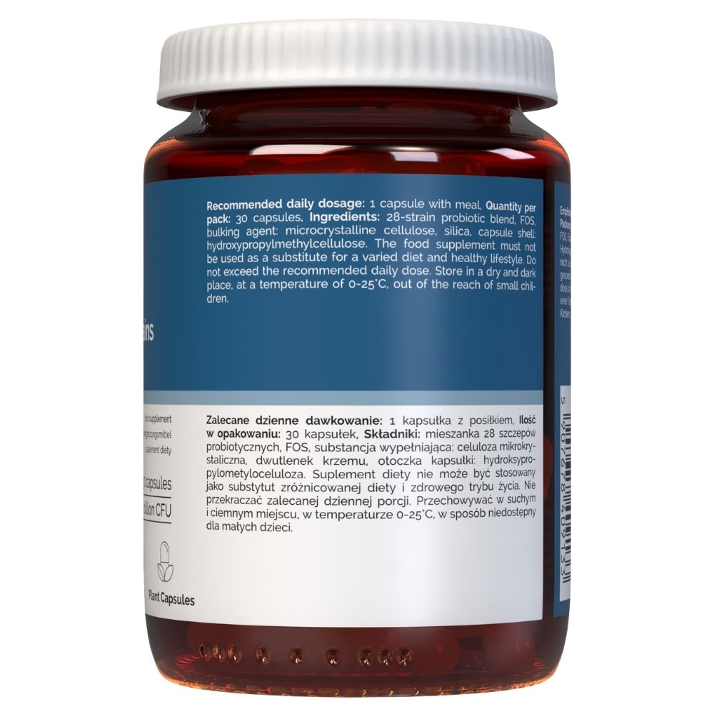 Vitaler's Probiotic 28 padermės su FOS - 30 kapsulių