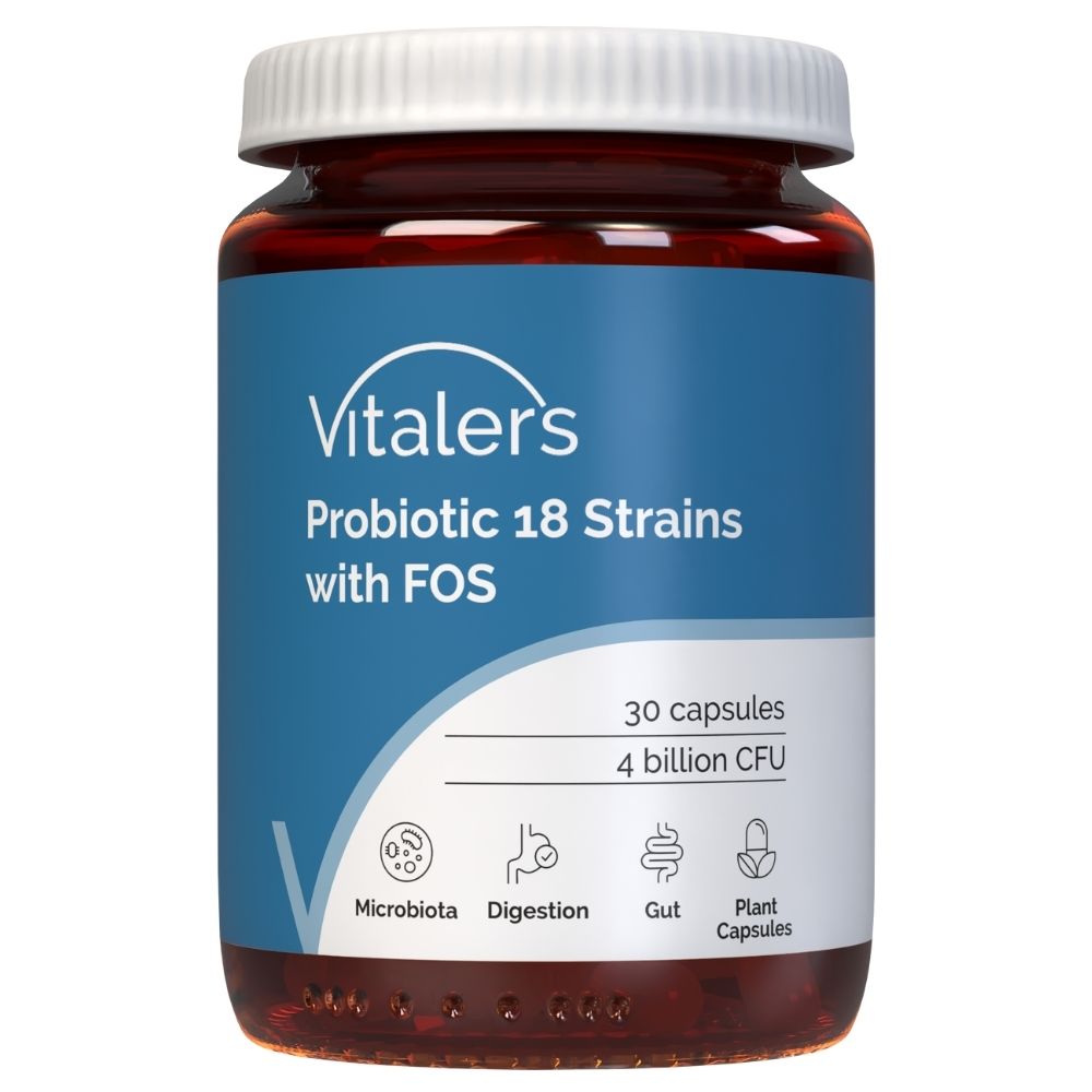 Vitaler's Probiotic 18 padermių su FOS - 30 kapsulių