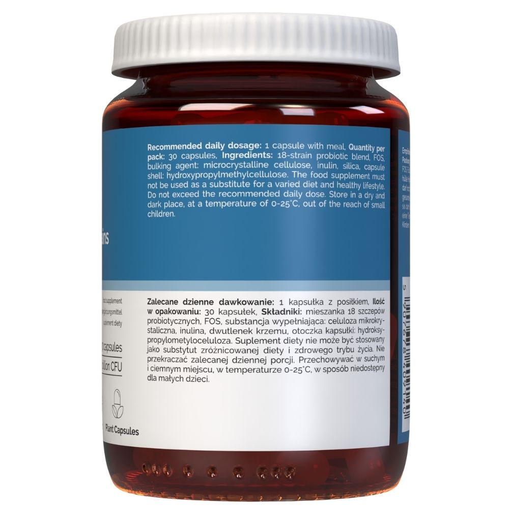 Vitaler's Probiotic 18 padermių su FOS - 30 kapsulių