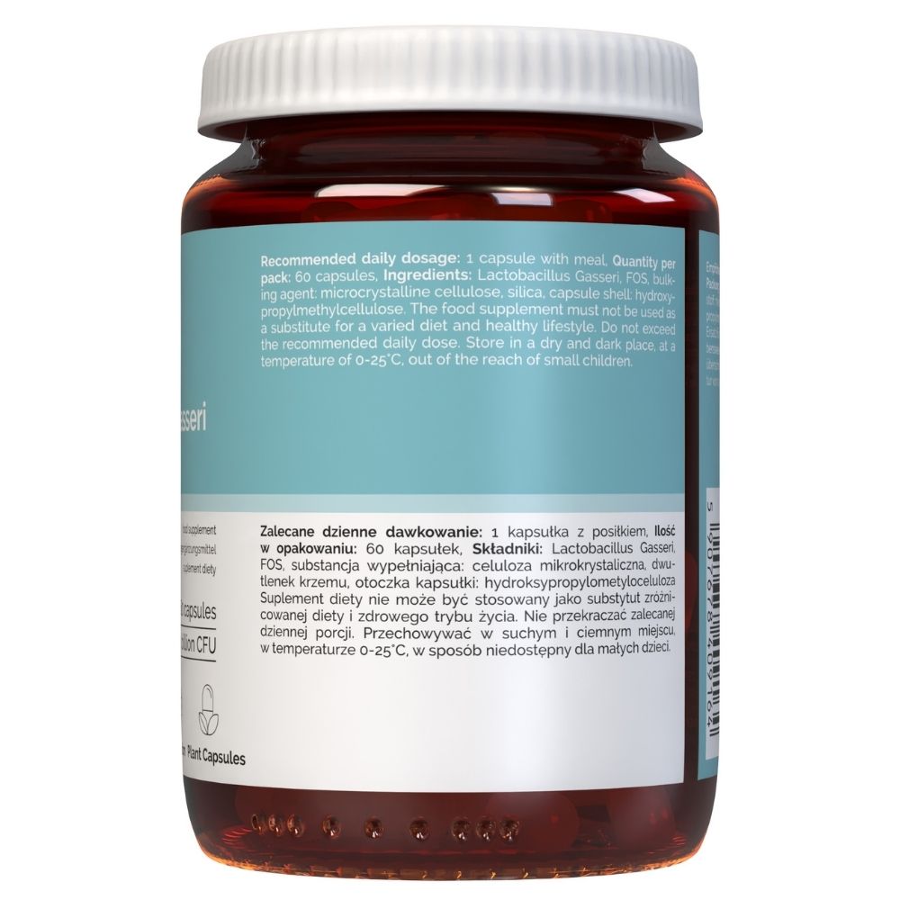 Vitaler's Probiotic Lactobacillus Gasseri su FOS - 60 kapsulių