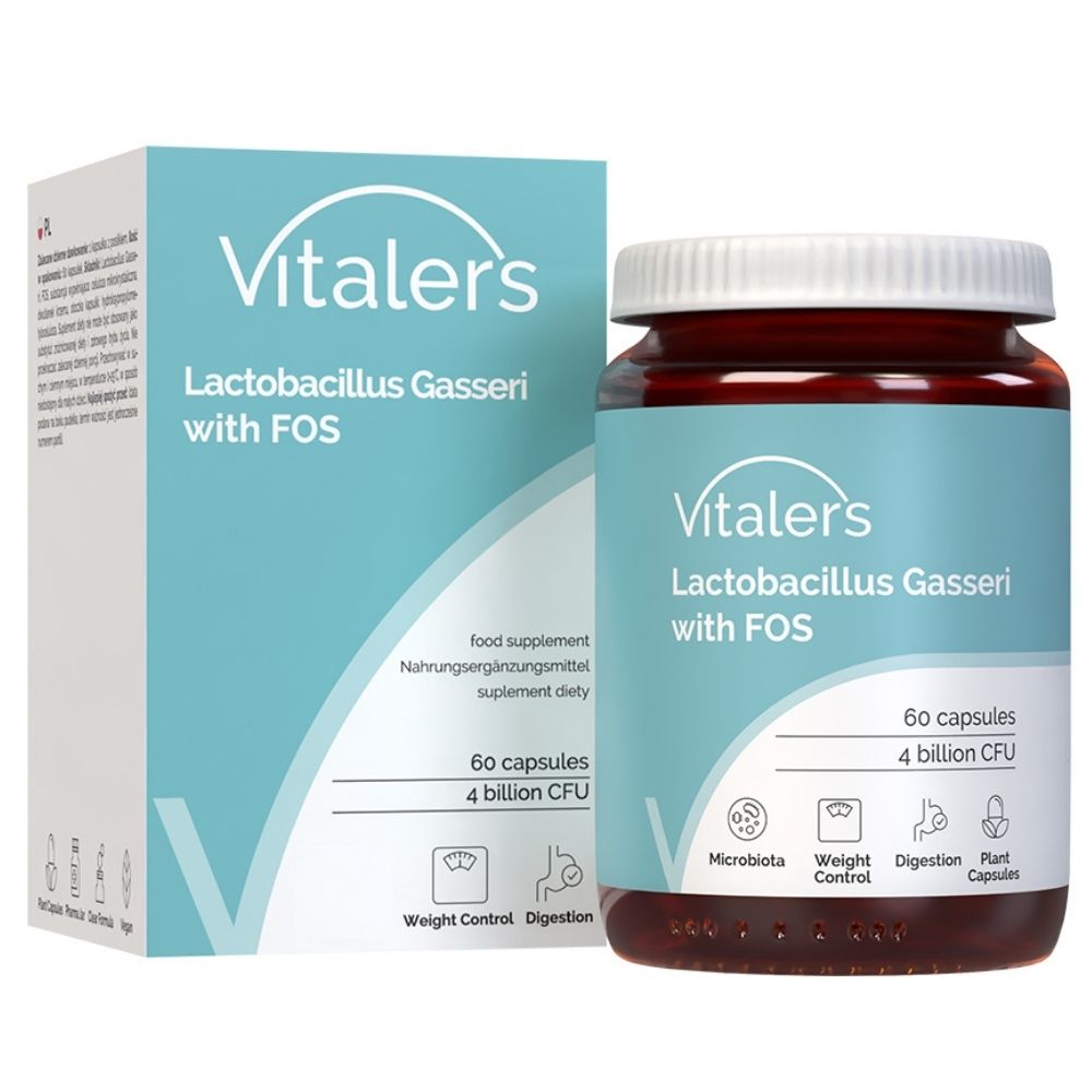 Vitaler's Probiotic Lactobacillus Gasseri su FOS - 60 kapsulių