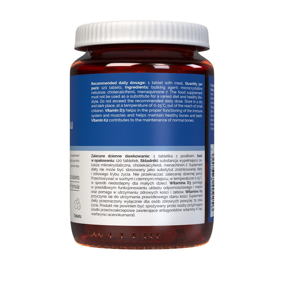 Vitaler vitaminas D3 4000 TV + K2 100 µg - 120 tablečių
