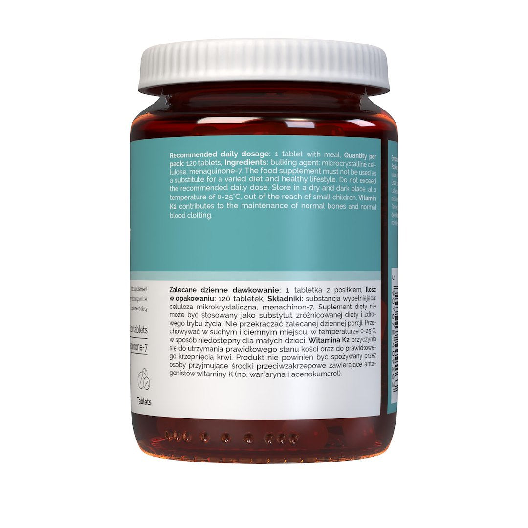 Vitaler vitaminas K2 MK-7 FORTE 200 µg - 120 tablečių