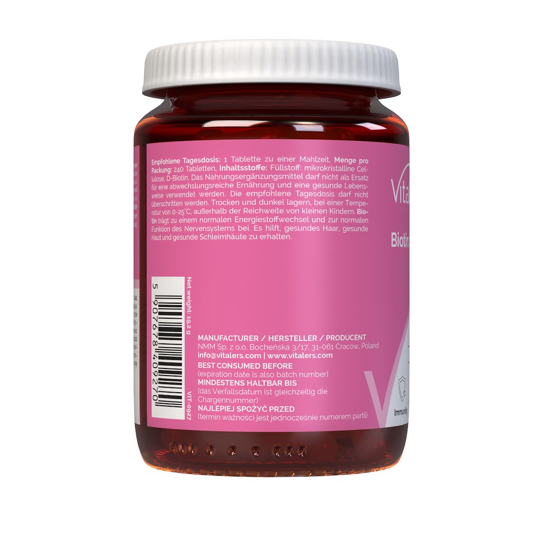 Vitaler's Biotin 2500 µg - 240 tablečių