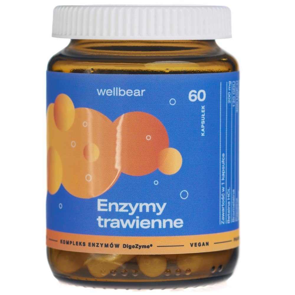 Wellbear virškinimo fermentai - 60 kapsulių