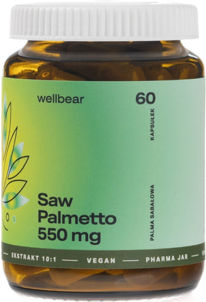 Wellbear Saw Palmetto 550 mg - 60 kapsulių