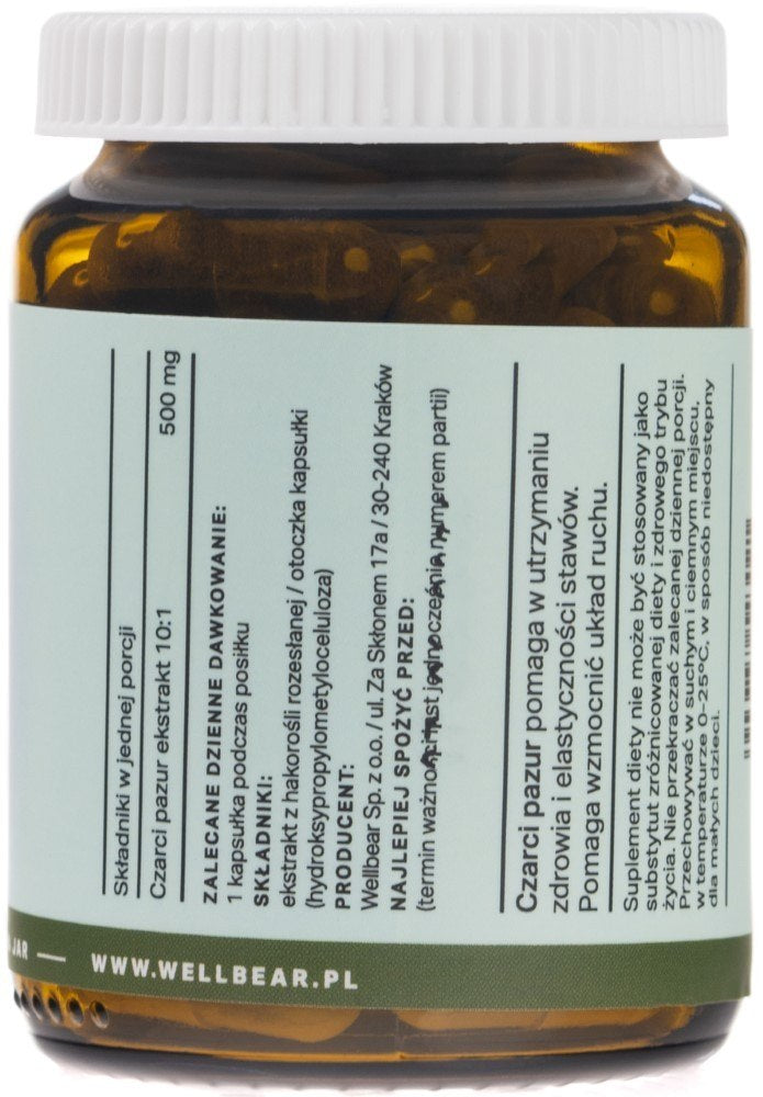 Wellbear Velnio letena 500 mg - 60 kapsulių
