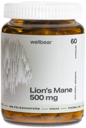 Wellbear Lion's Mane (Sophora coneflower) 500 mg - 60 kapsulių