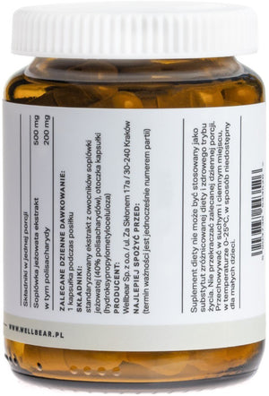 Wellbear Lion's Mane (Sophora coneflower) 500 mg - 60 kapsulių