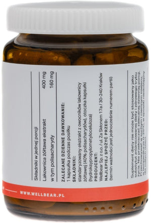Wellbear Reishi (Lakštingala) 400 mg - 60 kapsulių