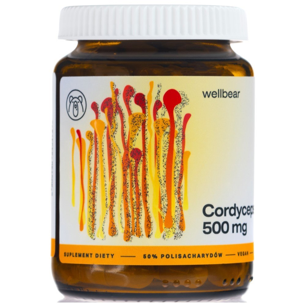 Wellbear Cordyceps (kiniškas klubakaklis) 500 mg - 60 kapsulių