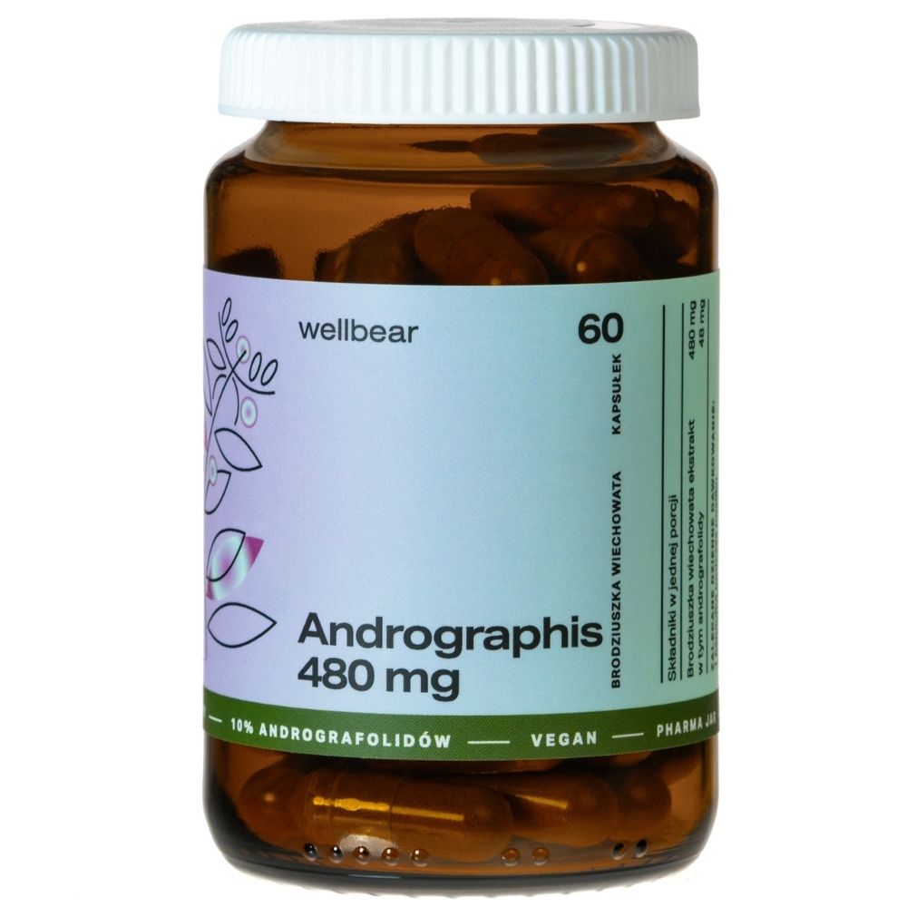 Wellbear Andrographis 480 mg - 60 kapsulių
