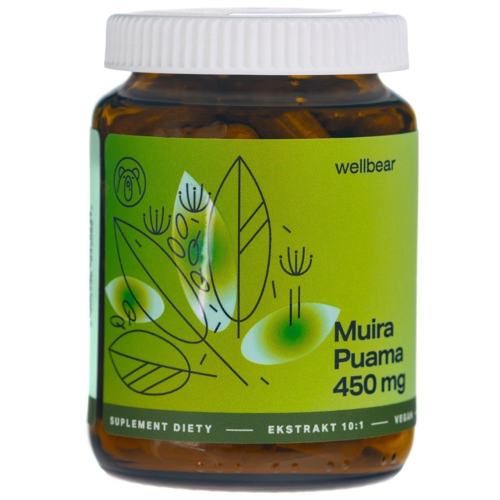 Wellbear Muira Puama (Ptychopetalum) 450 mg - 60 kapsulių