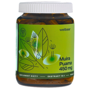 Wellbear Muira Puama (Ptychopetalum) 450 mg - 60 kapsulių