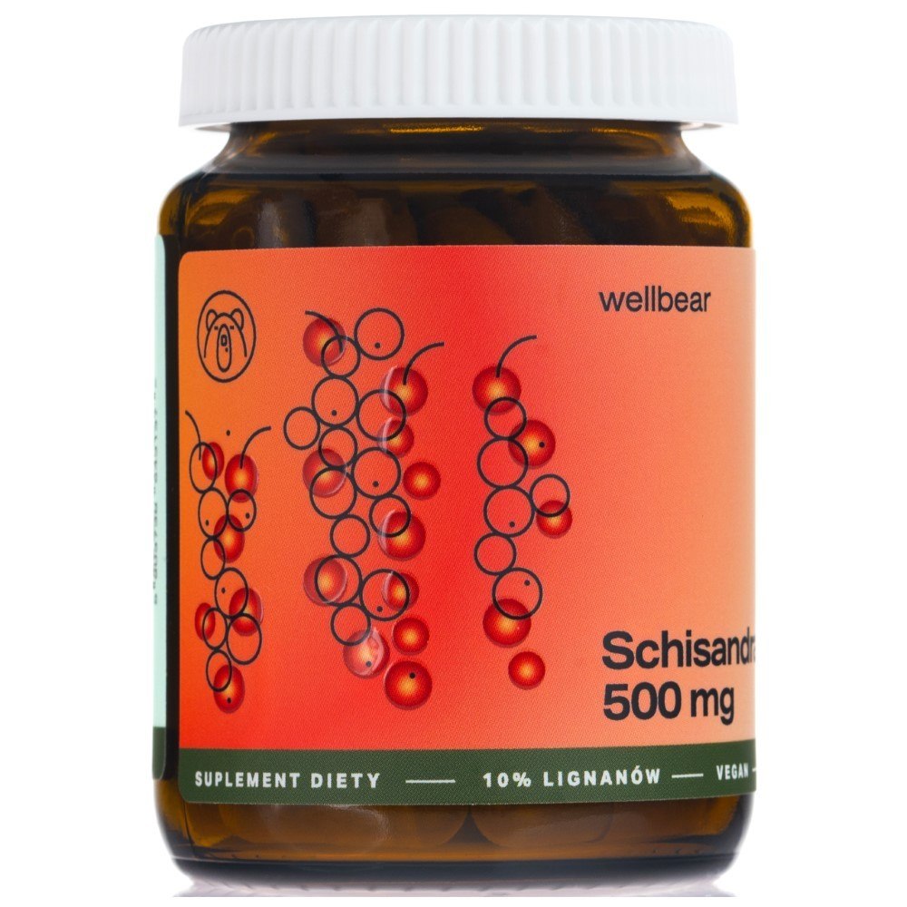 Wellbear Schisandra (kininė citrinžolė) 500 mg - 60 kapsulių