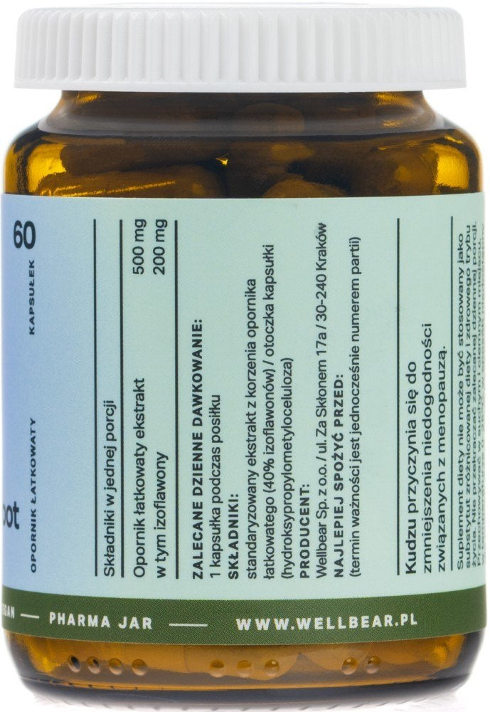 Wellbear Kudzu 500 mg - 60 kapsulių