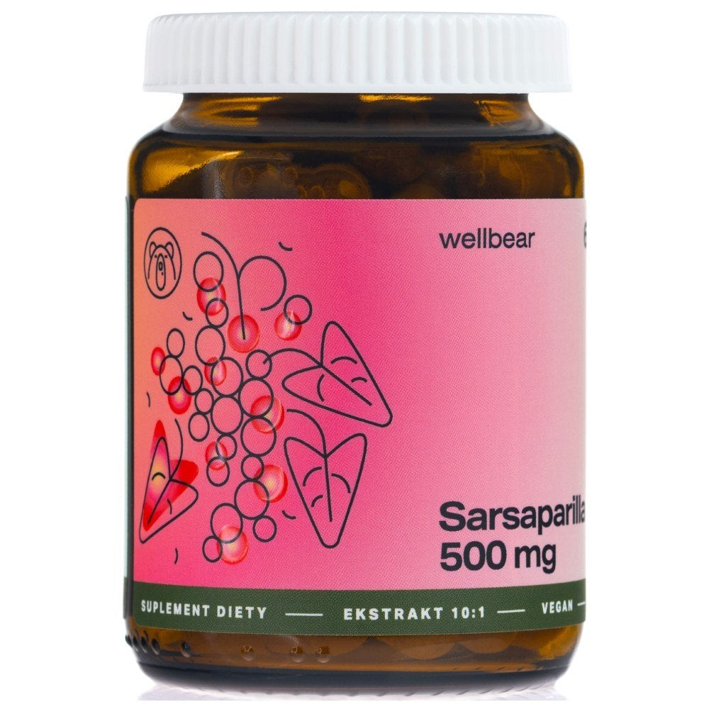 Wellbear Sarsaparilla (Colcora) 500 mg - 60 kapsulių
