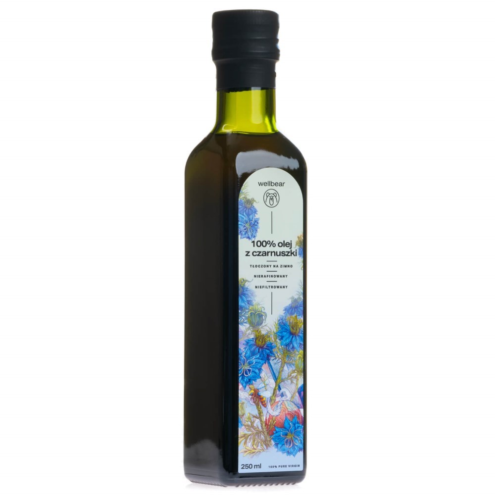 Wellbear Šaltai spaustas juodgrūdžių aliejus - 250 ml
