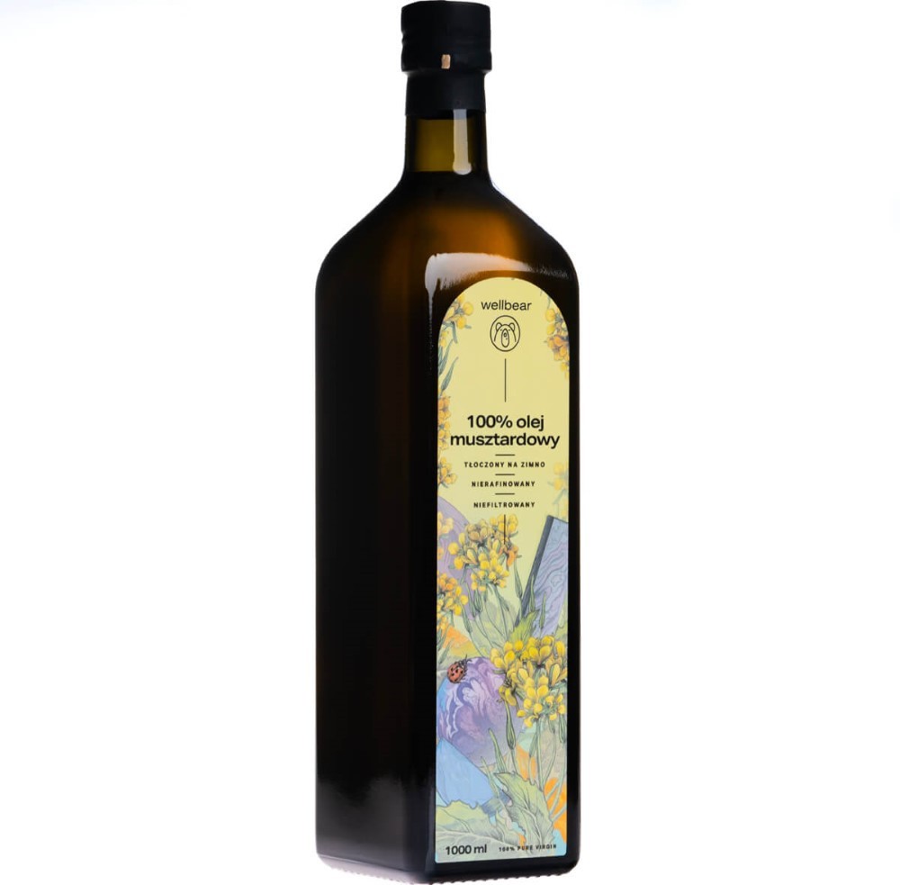 Wellbear šalto spaudimo garstyčių aliejus - 1000 ml