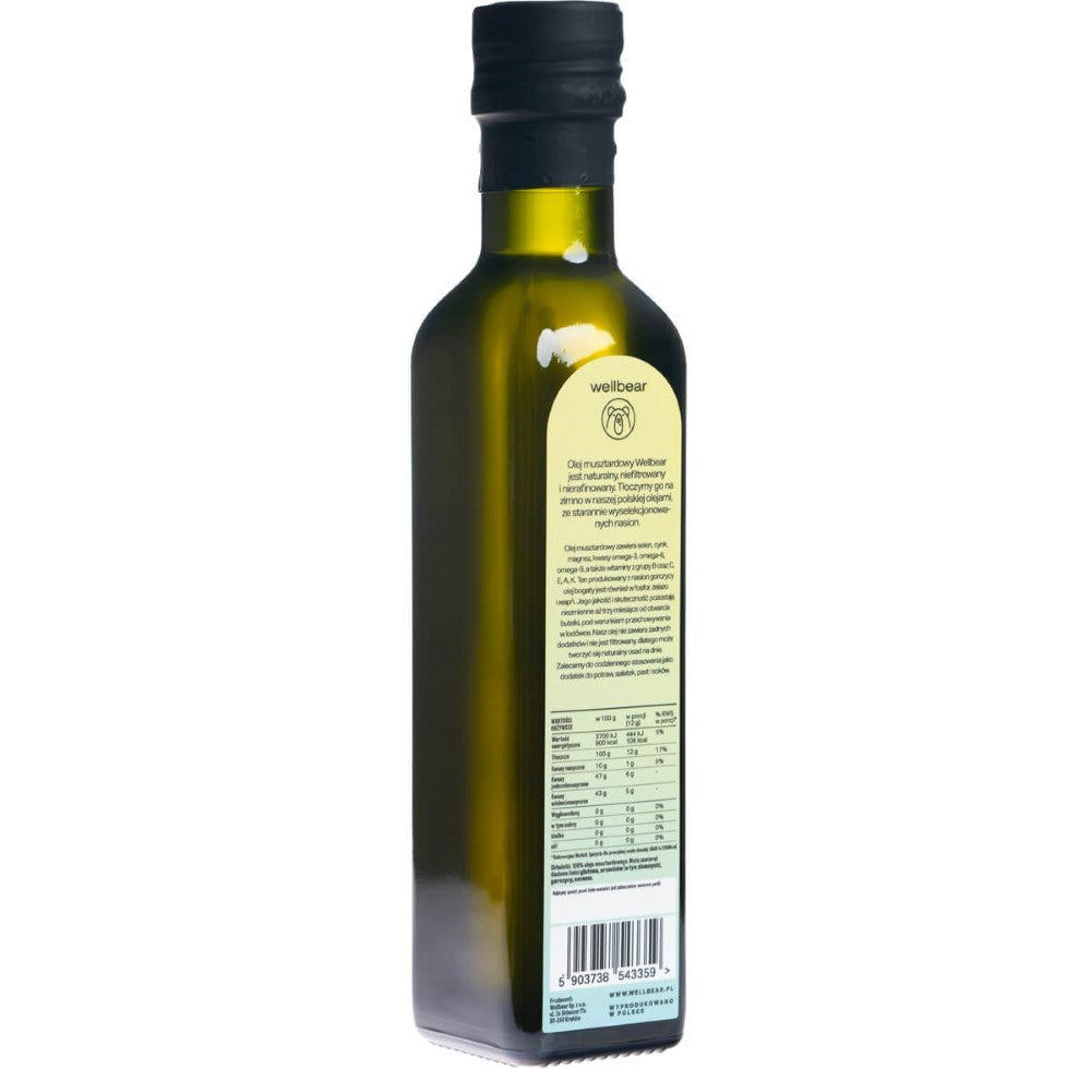 Wellbear šalto spaudimo garstyčių aliejus - 250 ml