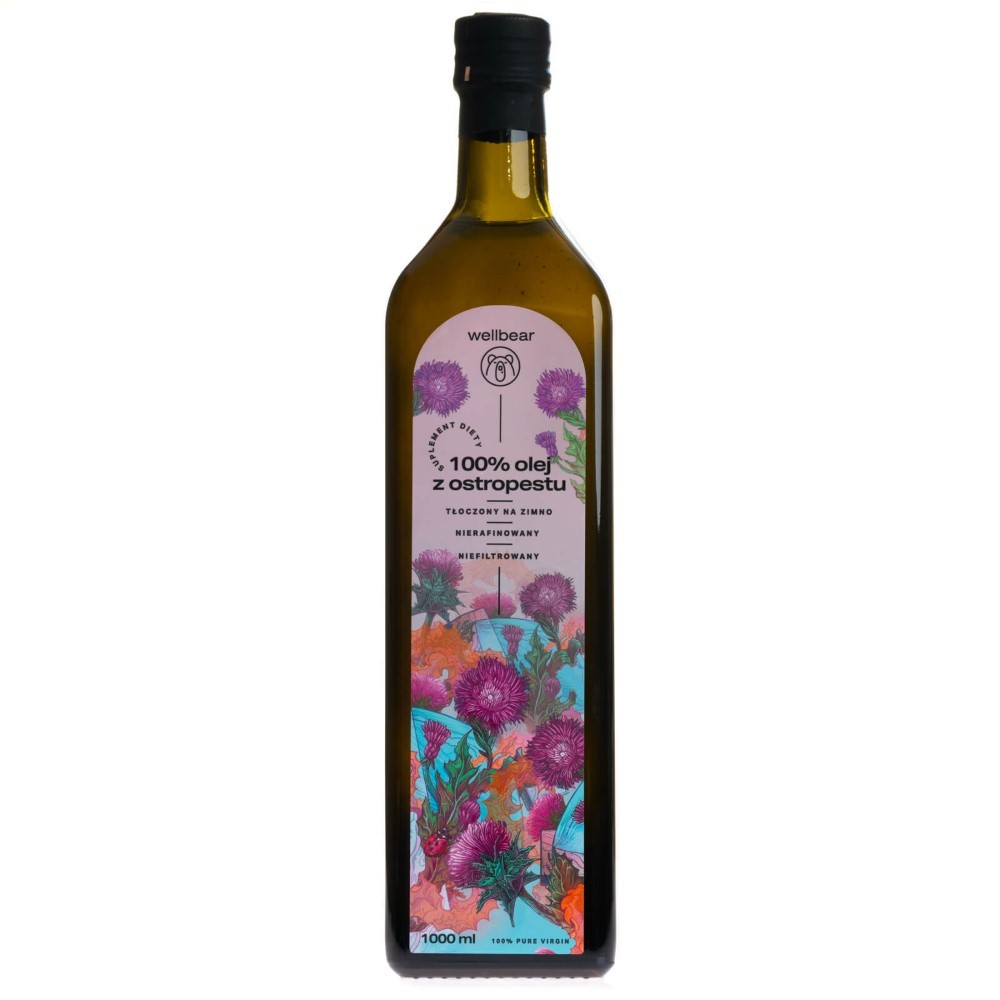 Wellbear šalto spaudimo erškėtuogių aliejus - 1000 ml