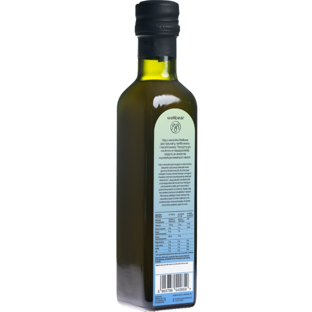 Wellbear Evening Primrose Oil šalto spaudimo aliejus - 250 ml