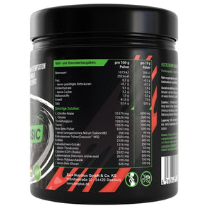 ZEC+ Kickdown Basic, prieš treniruotę, kraujo apelsinas - 380 g