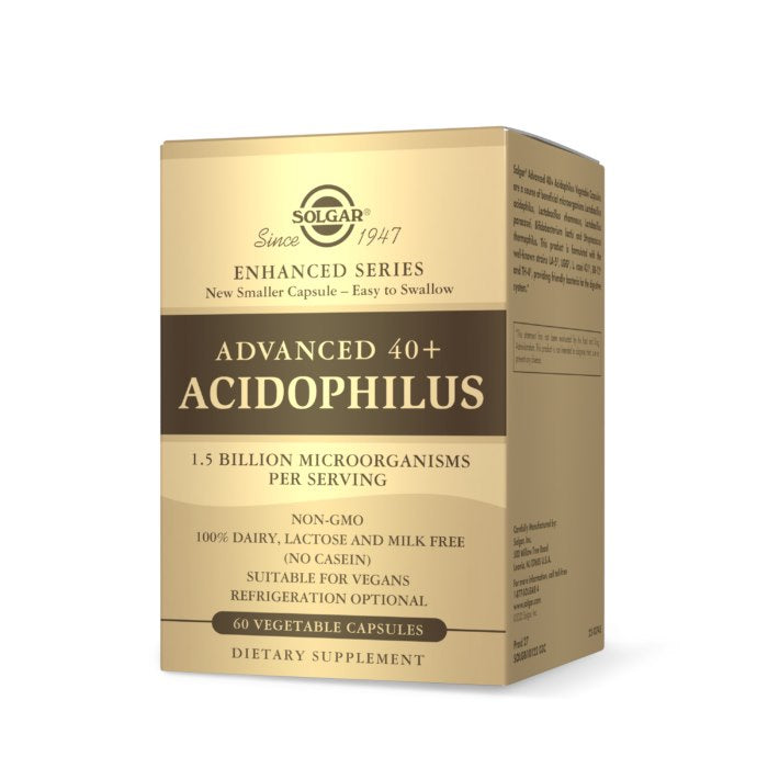 Solgar Advanced 40+ Acidophilus - Žarnyno bakterijų flora 60 kaps.