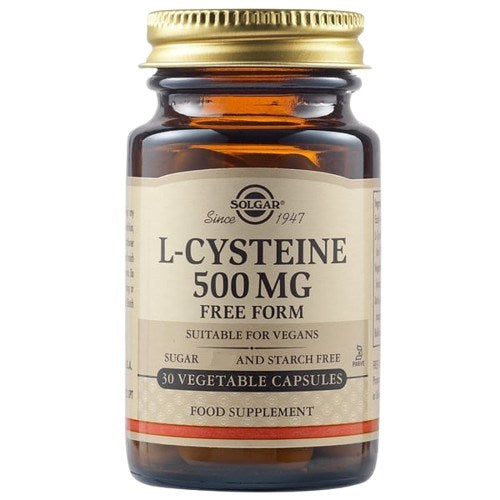 Solgar L-cisteinas 500 mg 30 kapsulių