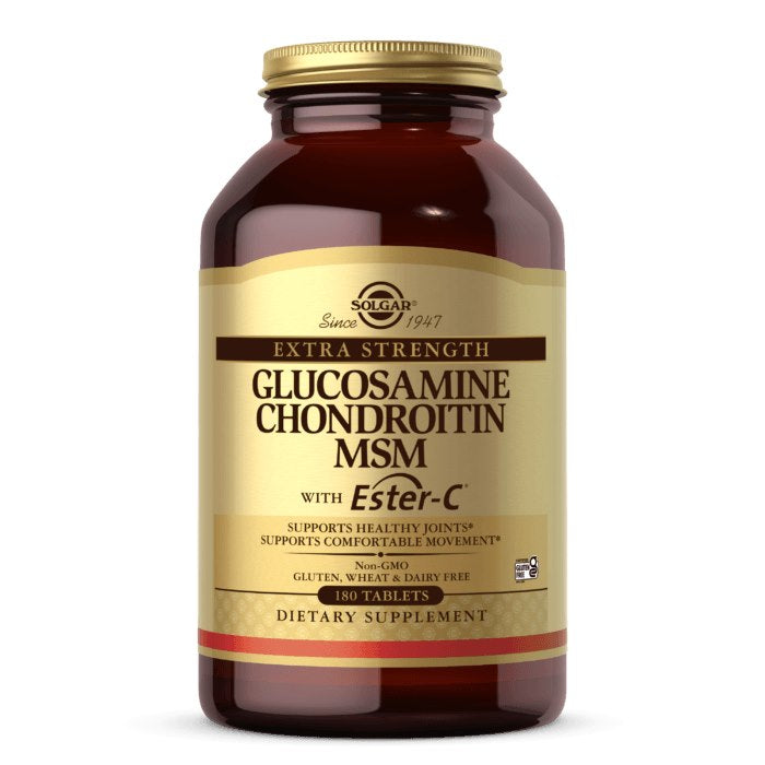 Solgar ypač stiprus gliukozaminas, chondroitinas, MSM su esteriu-C 180 tablečių