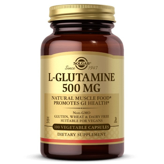 Solgar L-glutaminas - L-glutaminas 500 mg 100 kapsulių