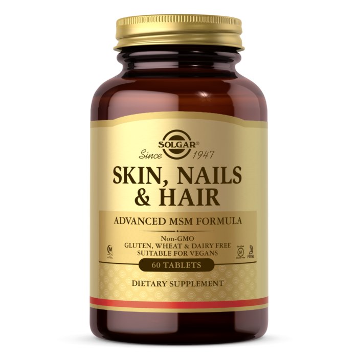 Solgar Skin, Hair, Nails Formula – plaukai, oda, nagai 60 tablečių