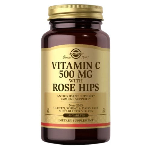Solgar vitaminas C su erškėtuogėmis 250 tablečių