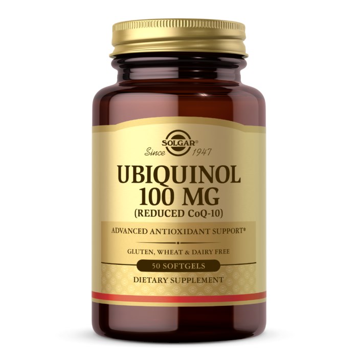 Solgar Ubiquinol Q10 Kaneka 100 mg 50 kapsulių
