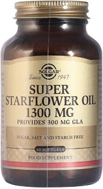 Solgar Super Starflower Oil 1300 mg - agurklių aliejus 60 kapsulių