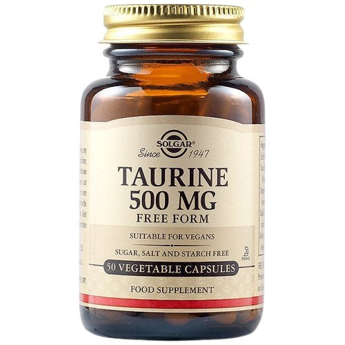 Solgar taurinas 500 mg 50 kapsulių