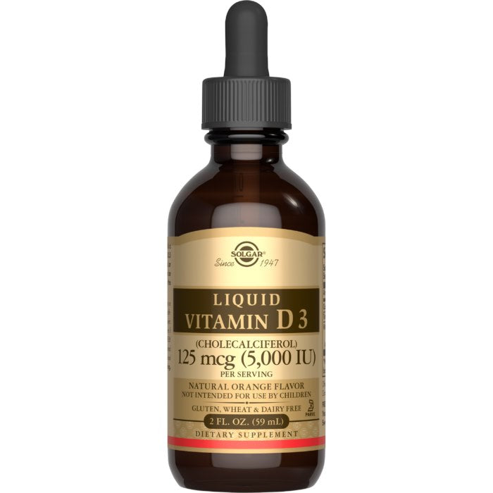 Solgar skystas vitaminas D3 cholekalciferolis - vitaminas D3 skystoje formoje 59 ml