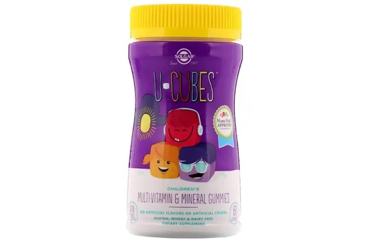 Solgar U-Cubes Multi-Vitamin & Minerals - Multivitaminai ir mineralai vaikams 60 guminukų