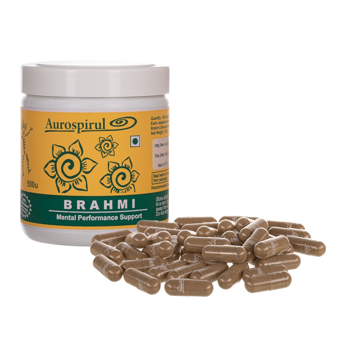 AUROSPIRUL Brahmi 500 kapsulių
