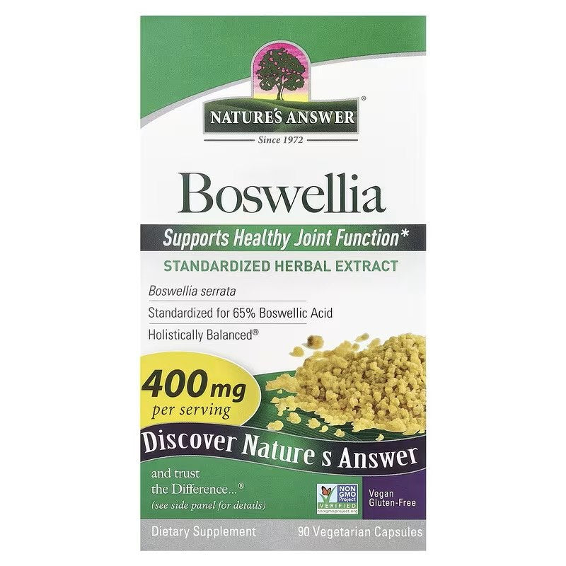 Nature's Answer Bosvelija - indiški smilkalai 90 kapsulių