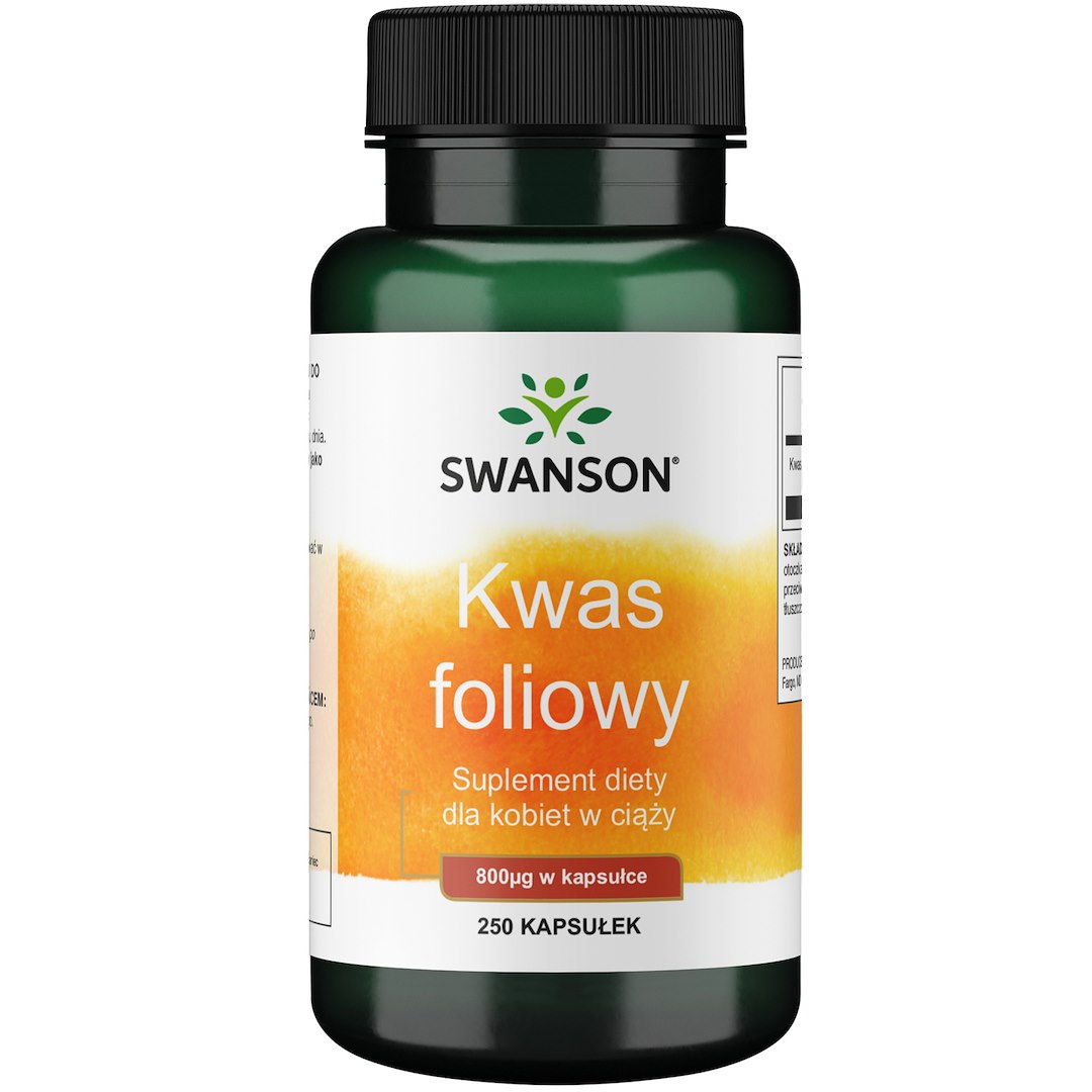 Swanson folio rūgštis 800 mcg nėščioms moterims 250 kapsulių
