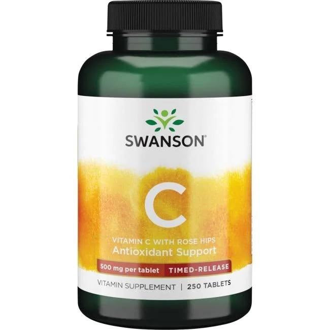Swanson C-500 - vitaminas C iš erškėtuogių 250 tablečių